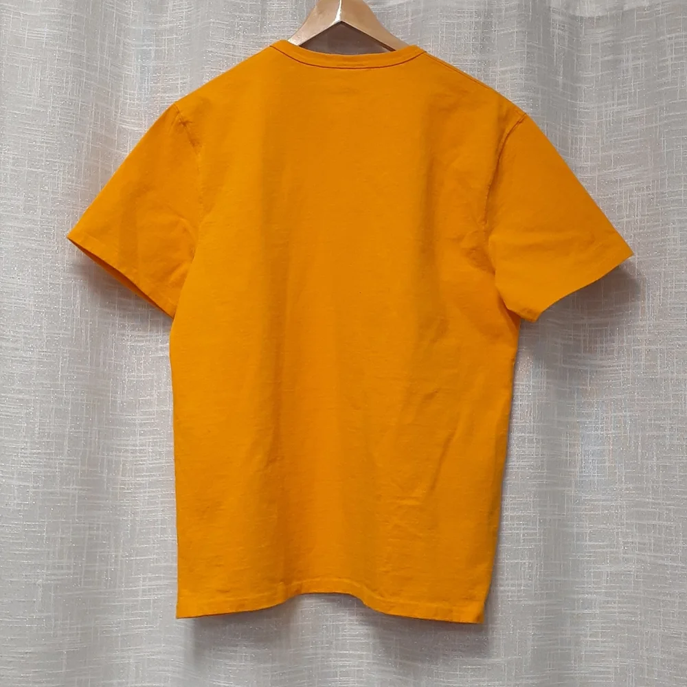 CHAMPION Canary Yellow Vintage T Shirt Mens SZ L - Picture 4 of 4